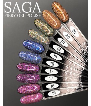 Гель-лак Saga Fiery gel №18, 10 мл TPO free